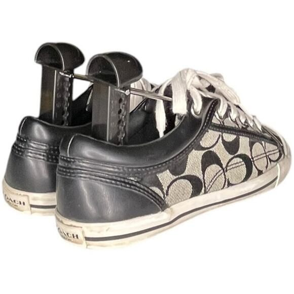 Coach Francesca 7200066/G14 Signature Logo Athletic Sneaker Size 6 Black - Picture 4 of 6
